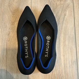 Rothy’s shoes woman’s 6.5 brand new black flat shoe